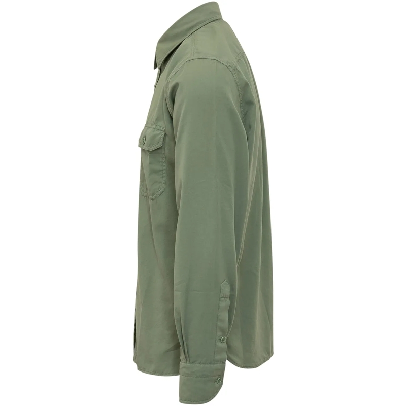 Tom Ford Legeres Oberteil Camicia Military con Tasche Applicate grün(Image 3)