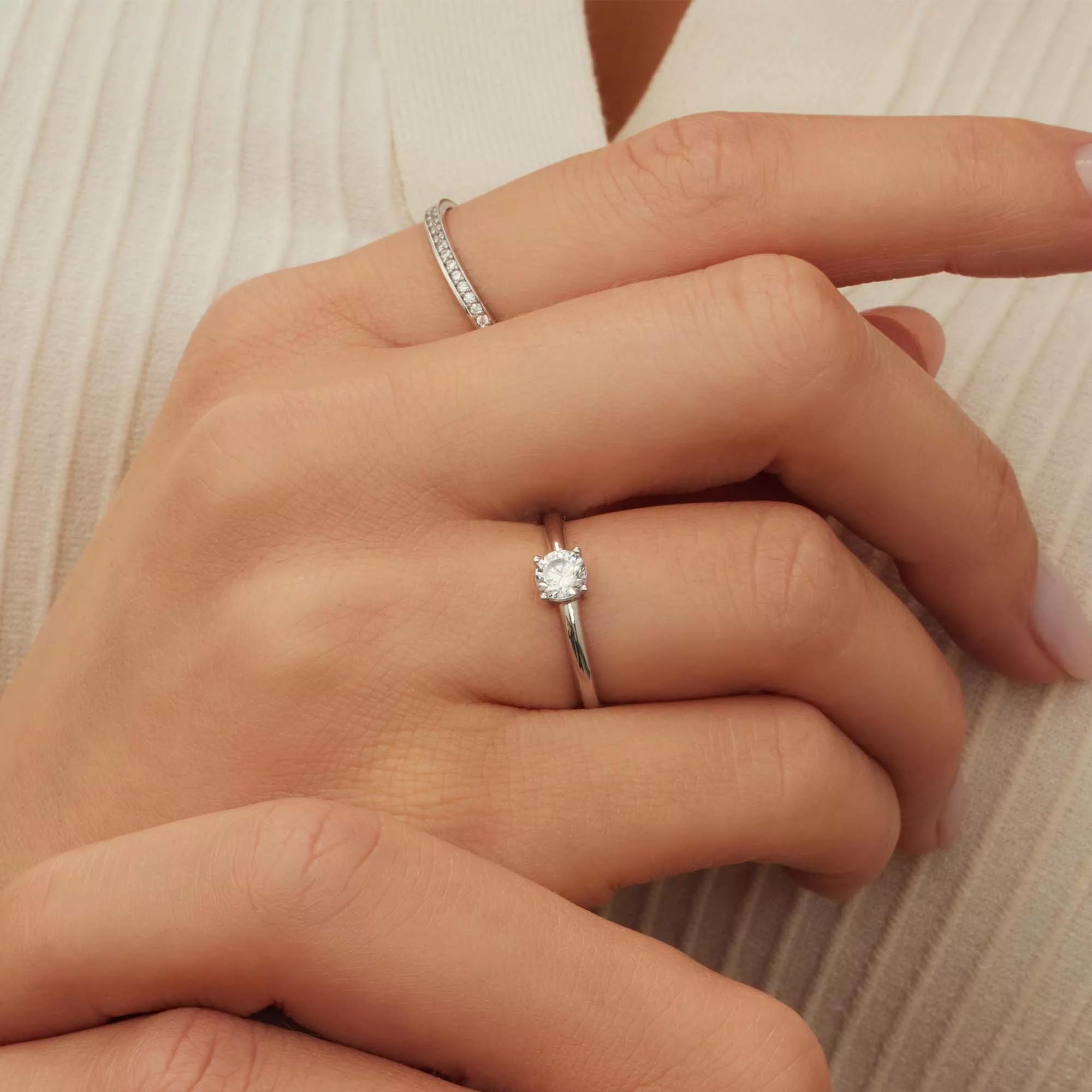 Thumbnail - Isabel Bernard Ring - Ring - Gr. 58 - in Weiß - für Damen