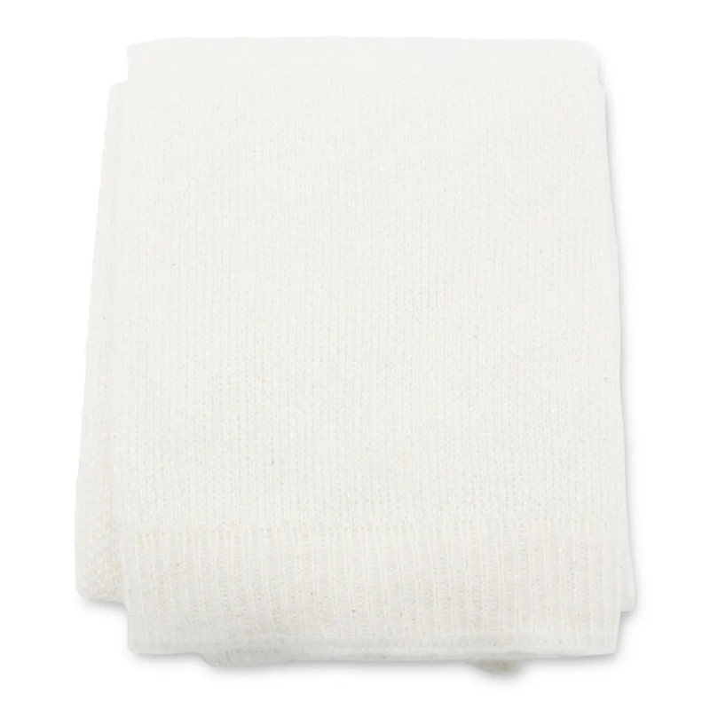 Fabiana Filippi Lichtgewicht Sjaal White Sparkling Scarf White