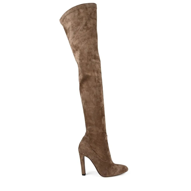 Polo Ralph Lauren Stiefel Louren Thigh-High Boots Brown