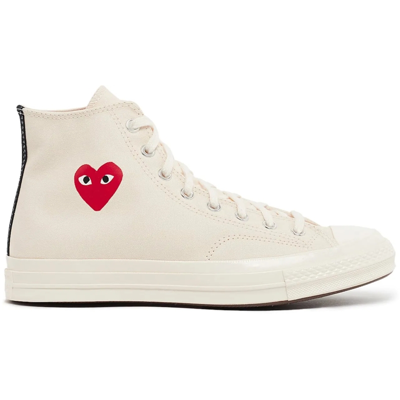 Comme des Garcons Low-Top-Sneaker Comme Des Garcons Play X Converse Chuck 70 Hi Snea weiß