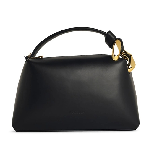 J.W.Anderson Schultertasche 'Corner' Black Leather Bag Black