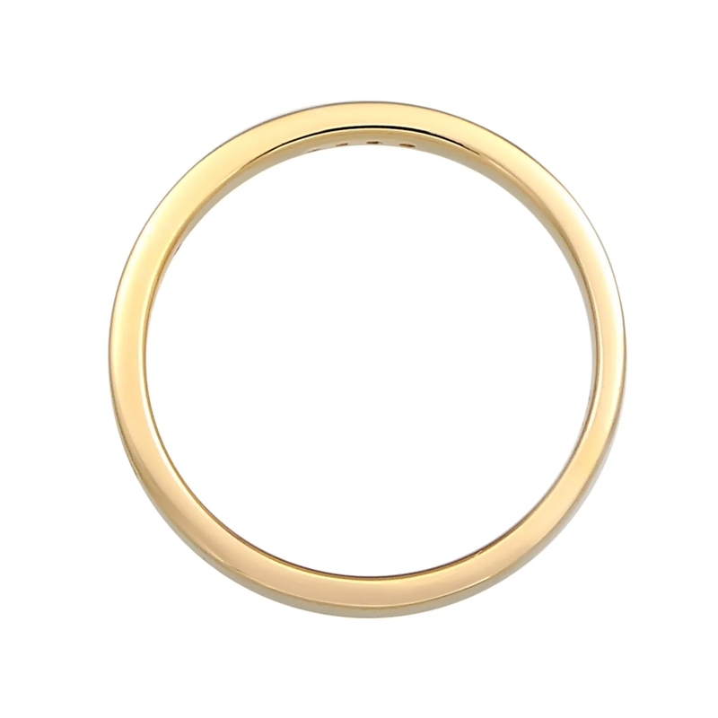 Elli Ring Ring Verlobung Bandring Diamant (0.05 ct.) 585 Gel gold(Image 3)