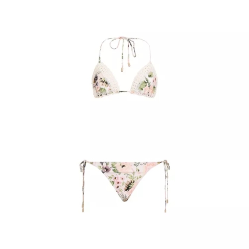 Zimmermann  Halliday Crochet Triangle Bikini Neutrals