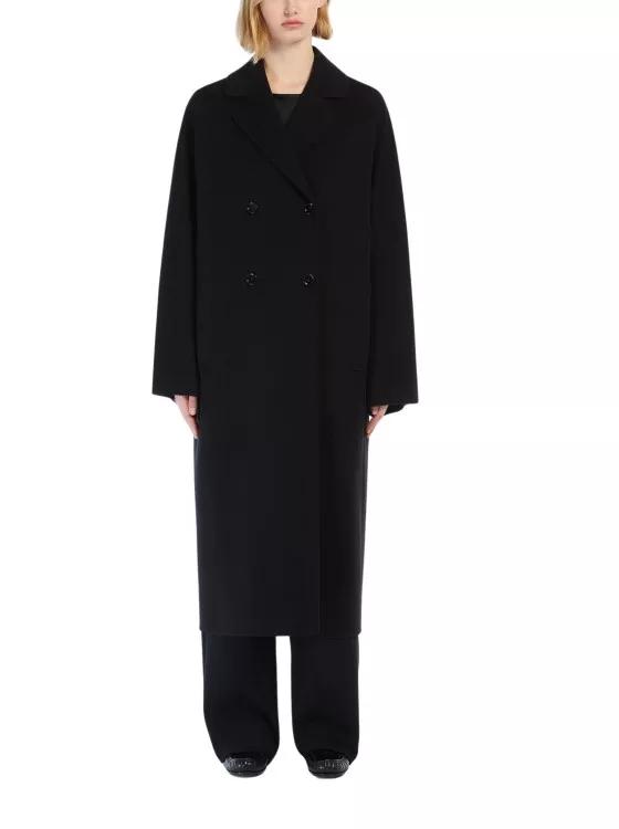 Max Mara - Capi Double Breasted Oversize Coat - Größe 42 - schwarz