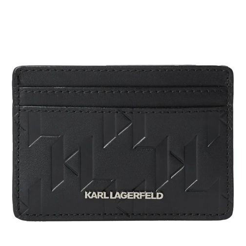 Karl Lagerfeld Kartenhalter K/LOOM KARTENETUI AUS LEDER schwarz