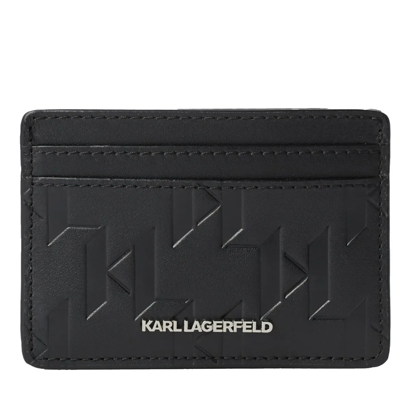Karl Lagerfeld Kartenhalter K/LOOM KARTENETUI AUS LEDER schwarz