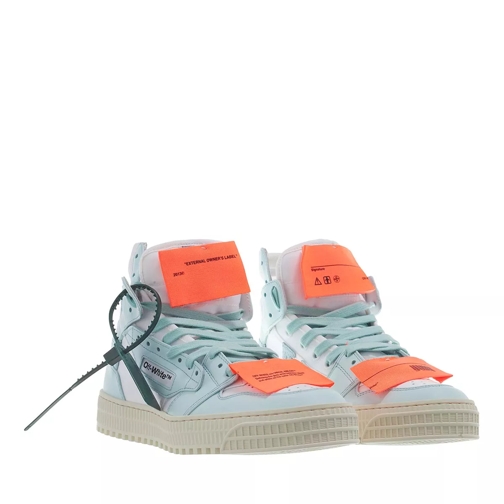 Off-White 3.0 Off Court Leather    White Mint High-Top Sneaker