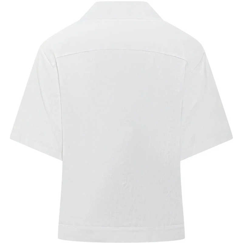 Dsquared2 Haut décontracté Camicia a Maniche Corte con Righe e Tasche weiß(Image 2)