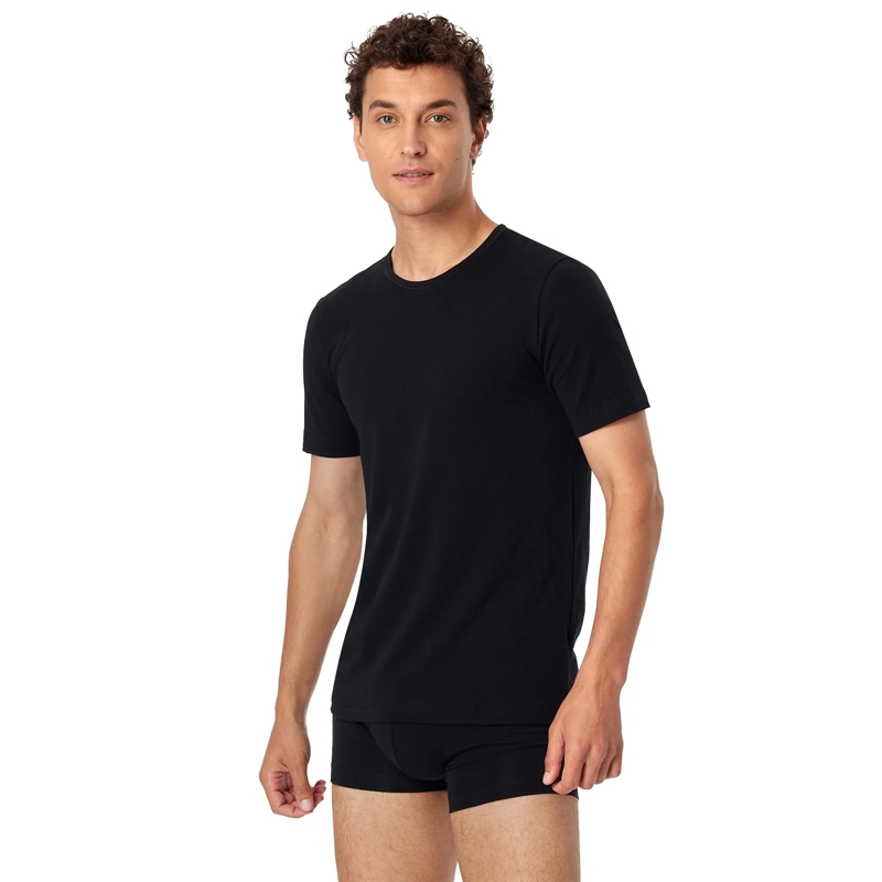 SCHIESSER Hemd 2PACK T-shirt 4er Pack schwarz(Image 2)