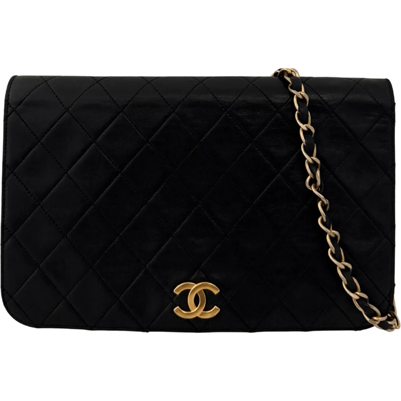 Chanel Schultertasche Chanel Timeless Wallet on Chain WOC Lambskin Black schwarz