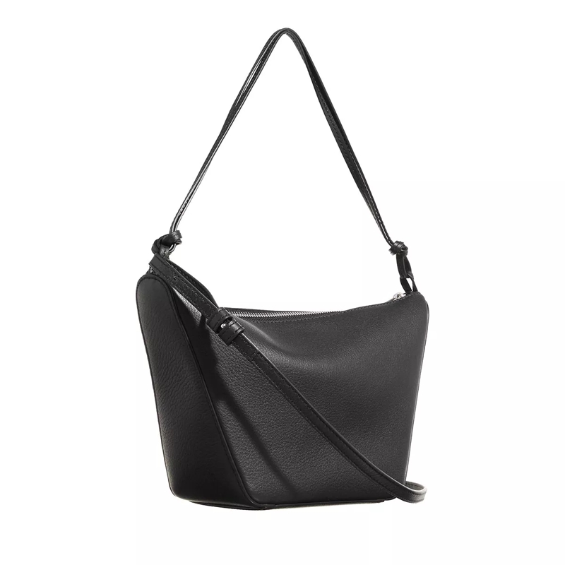 Loewe Hobo Bag Mini Hammock Hobo bag in classic calfskin Black(Image 4)