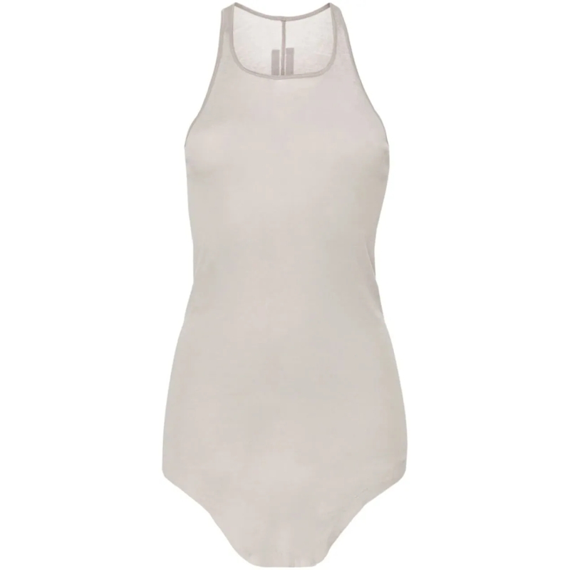 Rick Owens T-Shirt Basic Rib Tank Top Pearl grau