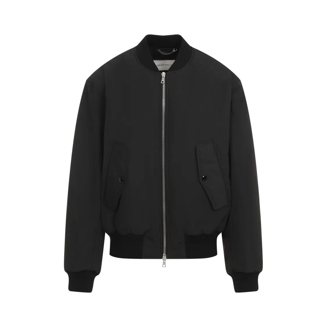 Dries Van Noten - Black Verso Jacket - Größe L - schwarz