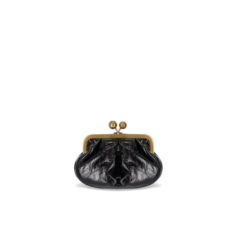 Max Mara Clutch Pasticcino Navetta Small Black Clutch Black