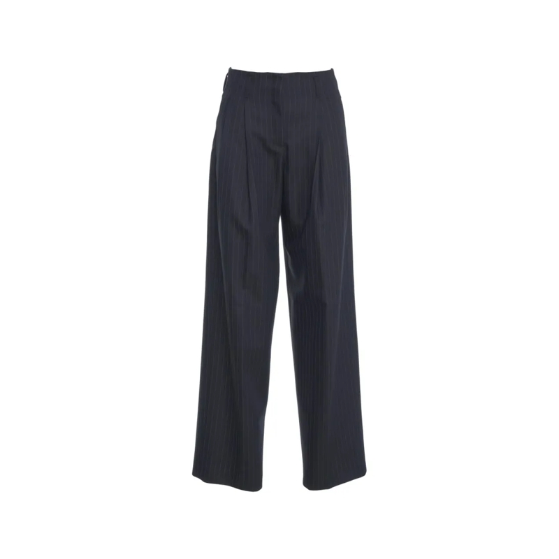 Golden Goose  Flavia' Pinstriped Trousers Black
