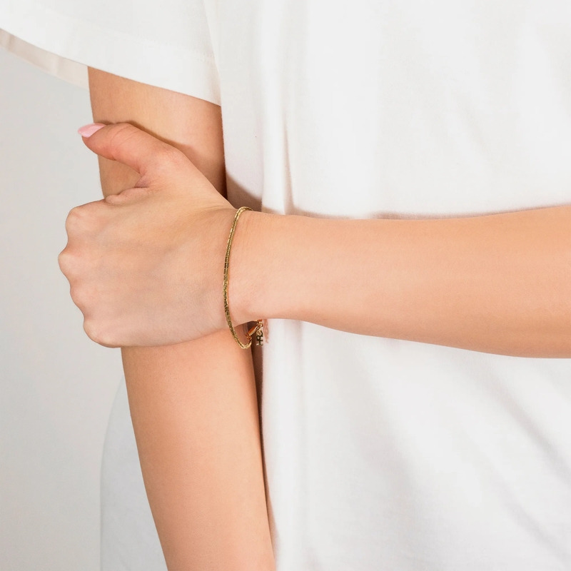 Copenhagen Armband Edelstahl Fine Edgy gold(Image 3)