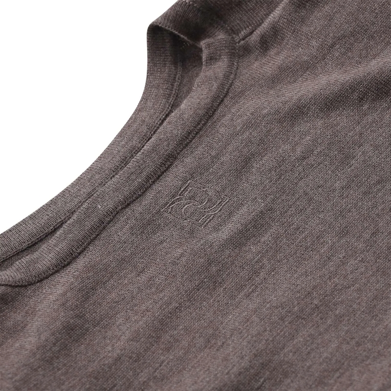 Magda Butrym T-shirt Pullover mit Knoten-Detail braun(Image 4)