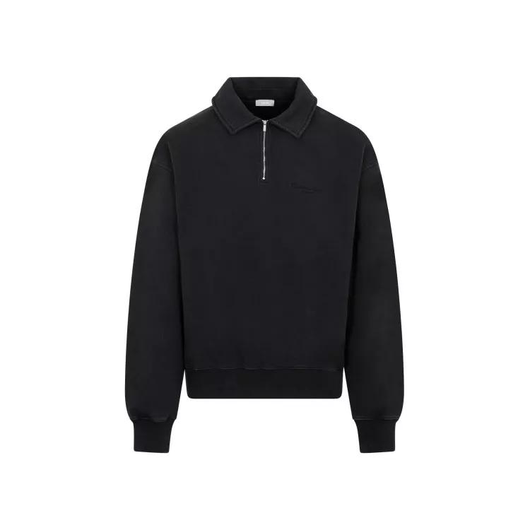 Christian Dior - Black Cotton Sweatshirt - Größe M - black