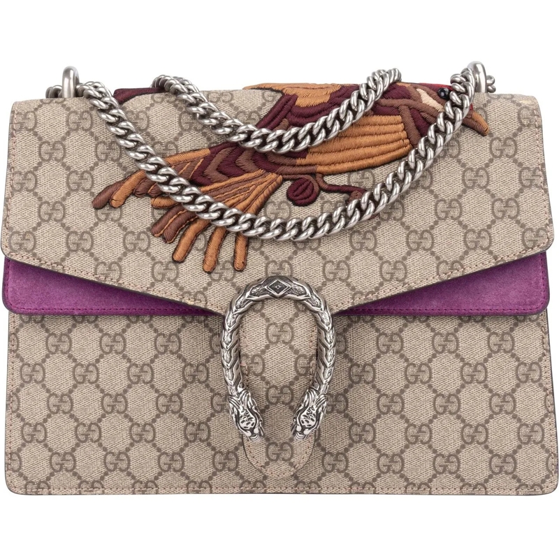 Gucci Schultertasche Gucci Limited Bird GG Monogram Dionysus Shoulder B mehrfarbig