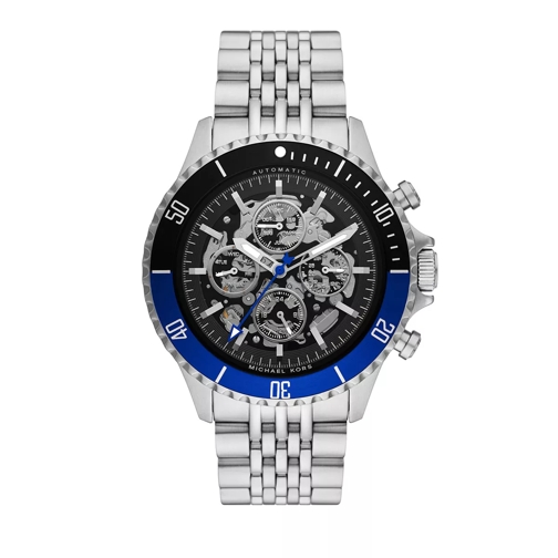 Michael Kors Men's Bayville Automatic Chronograph Stainless Ste Silver Automatisch Horloge
