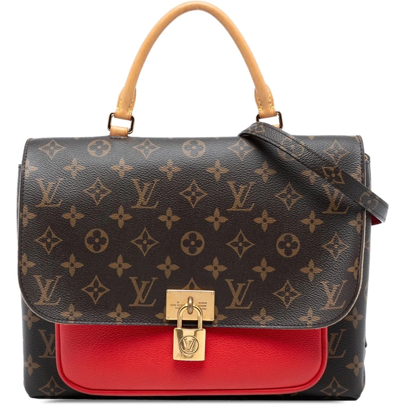 Louis Vuitton Schultertasche Monogram Marignan braun