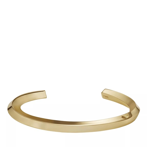 Emporio Armani Emporio Armani Gold-Tone Brass Bangle Bracelet Gold Manchette
