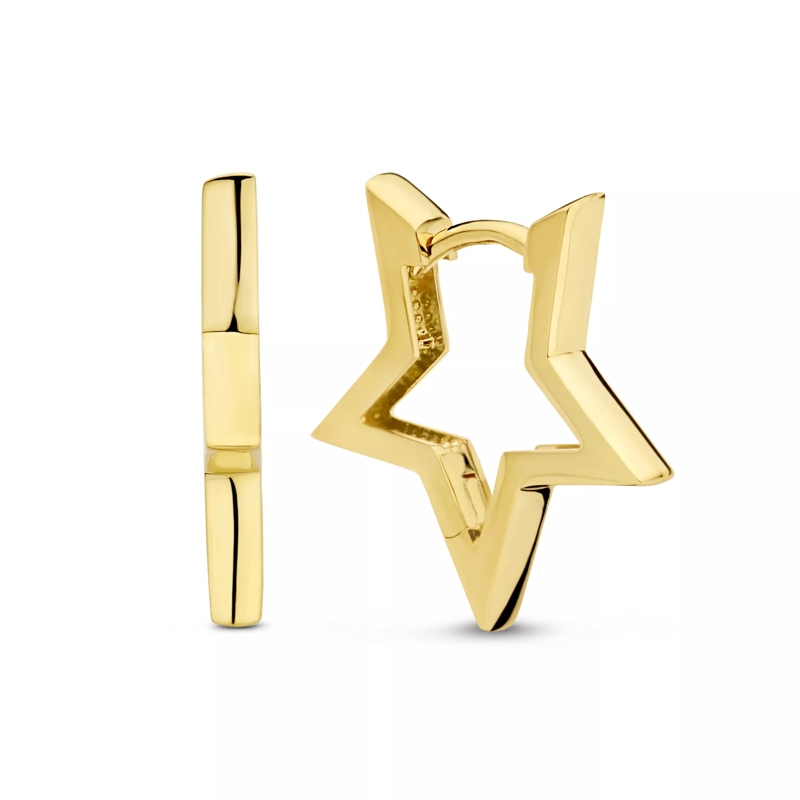 Isabel Bernard Créoles Monceau Juene 585 Gold Ohrringe Gold