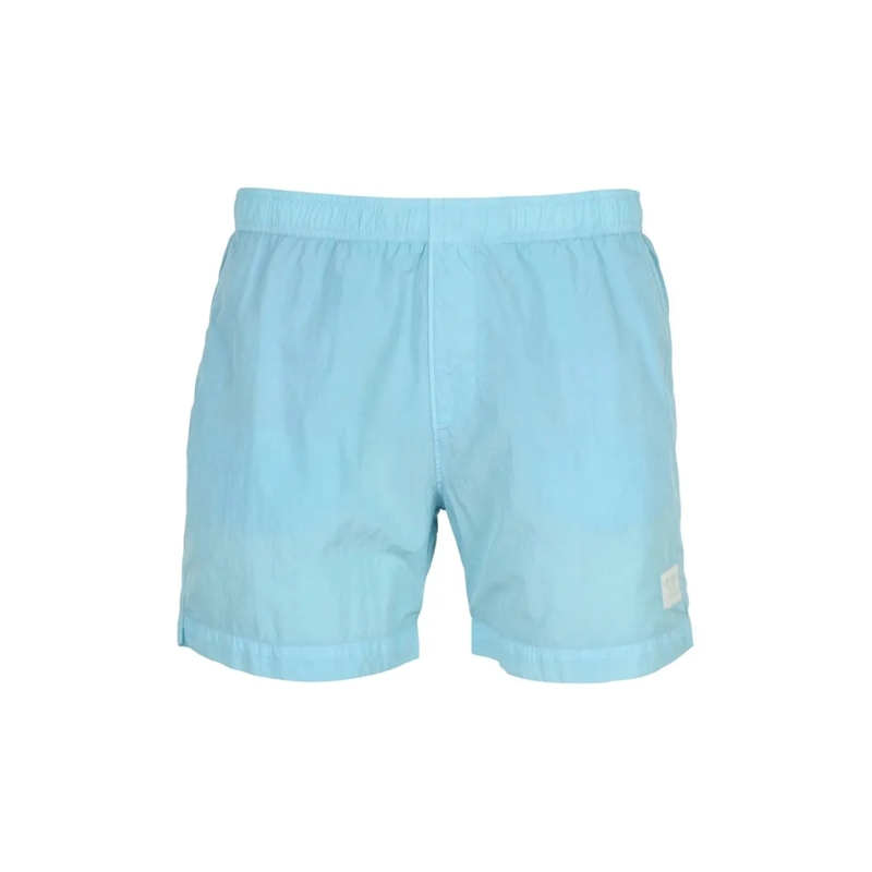 CP Company  Eco-Chrome R Logo Swim Shorts Blue