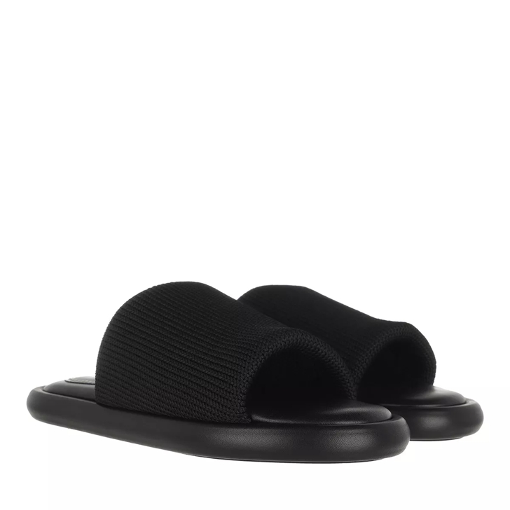 Proenza Schouler Pipe Knit Slide Black Slide