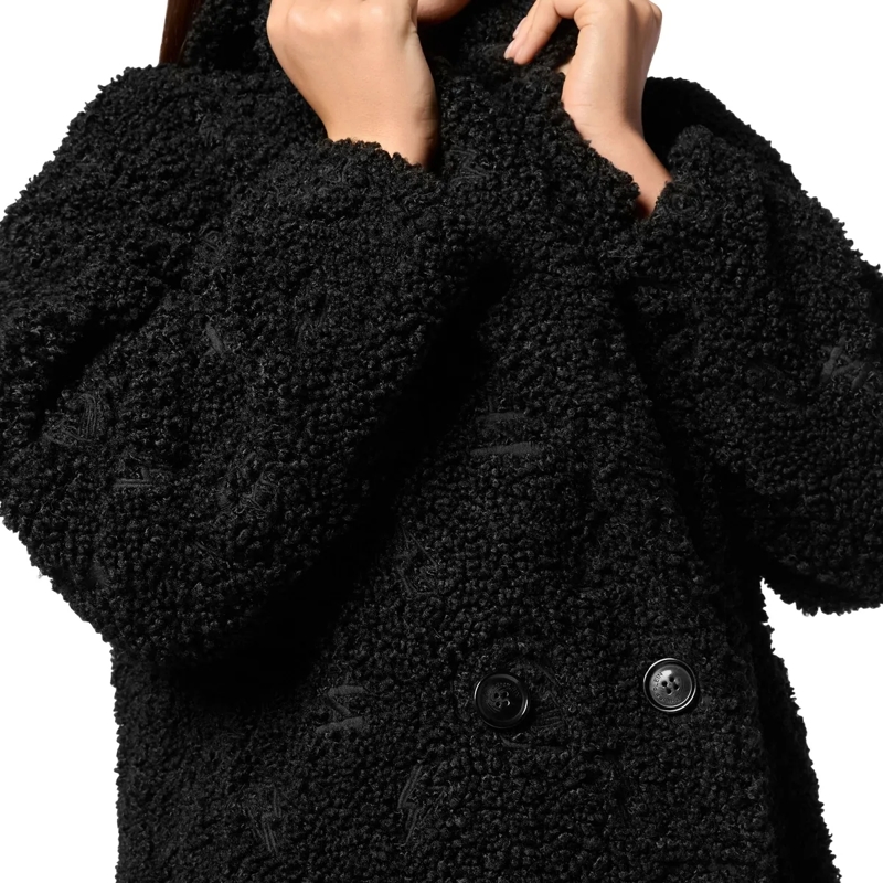 Philipp Plein Wintermantel Mantel Monogram schwarz(Image 7)