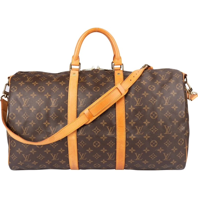 Louis Vuitton Tote Louis Vuitton Monogram Canvas Keepall 50 Bandoulie braun