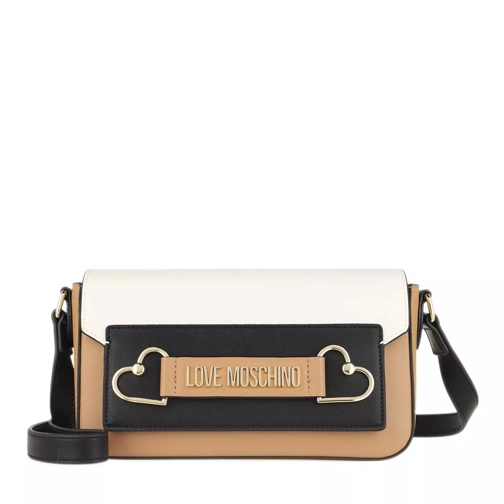 Love Moschino Borsa Pu Cammello/Bianco/Nero Crossbody Bag