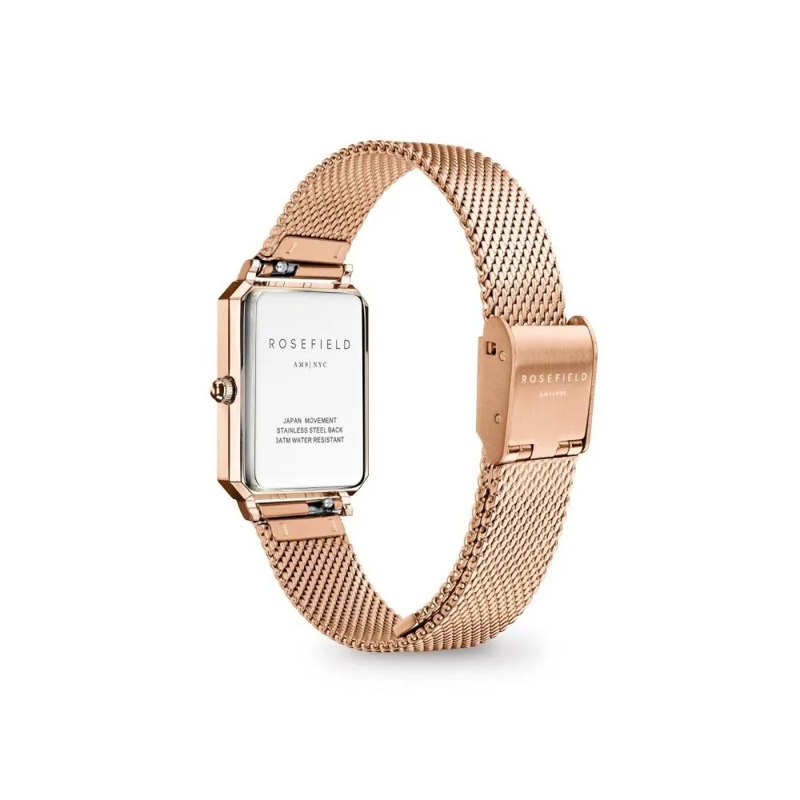 Rosefield Quarzuhr Damenuhr Octagon XS Mesh rose(Image 4)