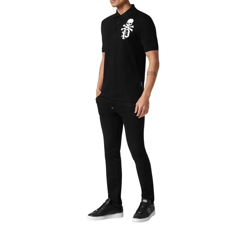 Philipp Plein Poloshirt Poloshirt Skull&Bones schwarz(Image 3)