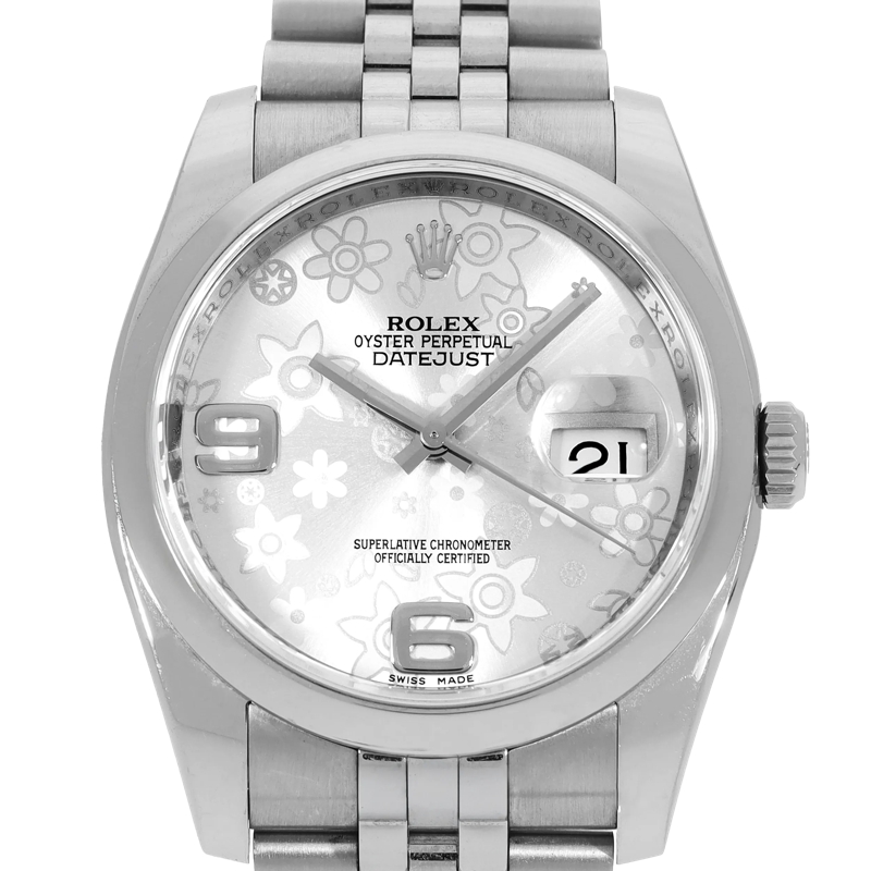 Rolex Automatikuhr Datejust Silber