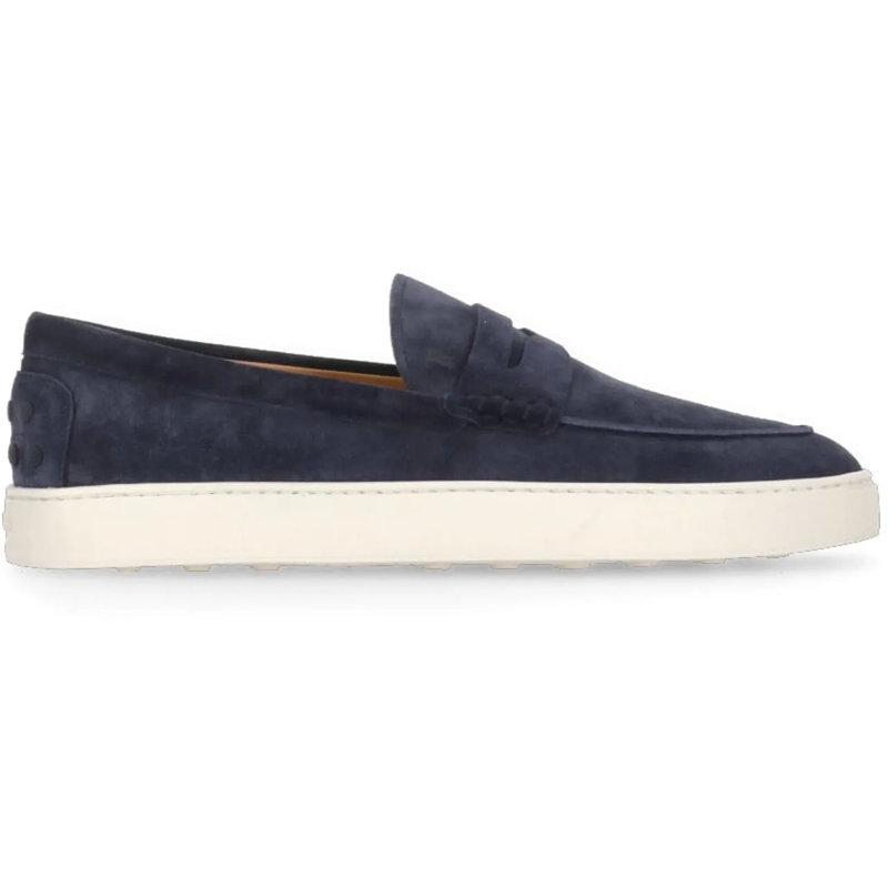 Tod's Mocassin Heren Mocassino Cassetta Blauw blau