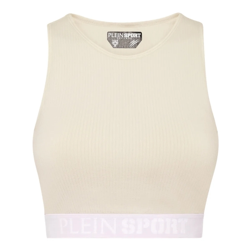 Plein Sport Top Sport Bh Logo hell-grau
