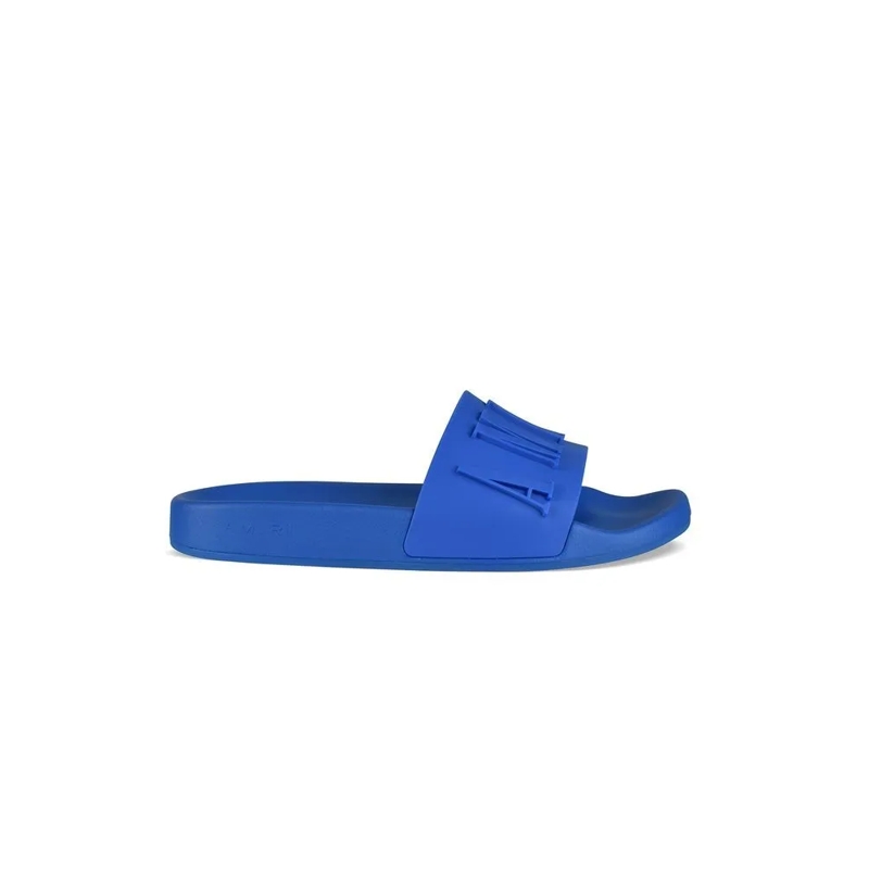 Amiri Loafer Royal Blue Rubber Slide Sandals Blue