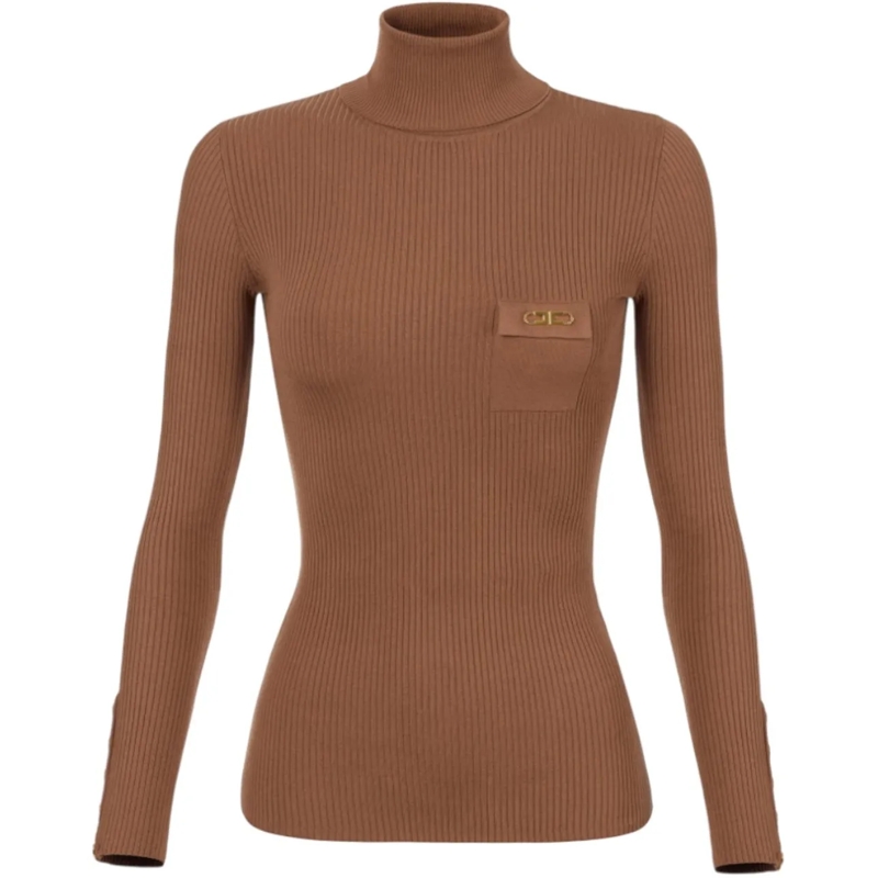 Elisabetta Franchi  Sweaters Brown Sugar braun