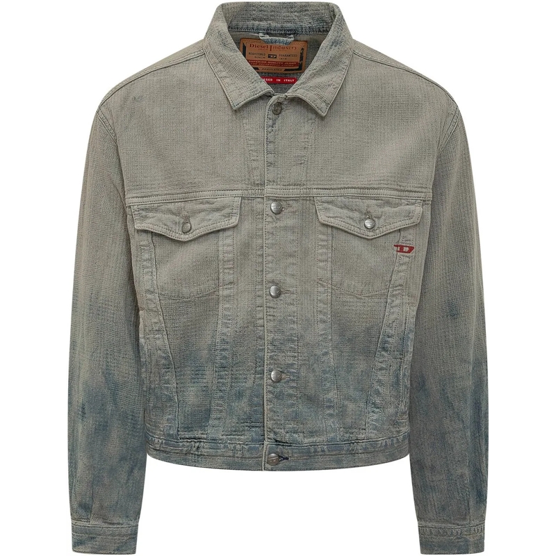 Diesel Veste en jean Giacca D-ranger in Denim grau