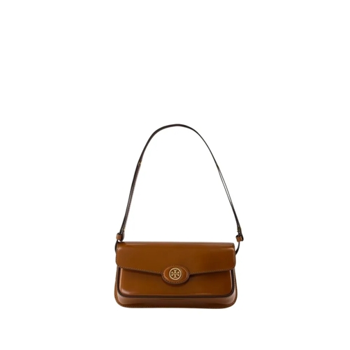 Tory Burch Schultertasche Robinson Shoulder Bag - Leather - Brown Brown