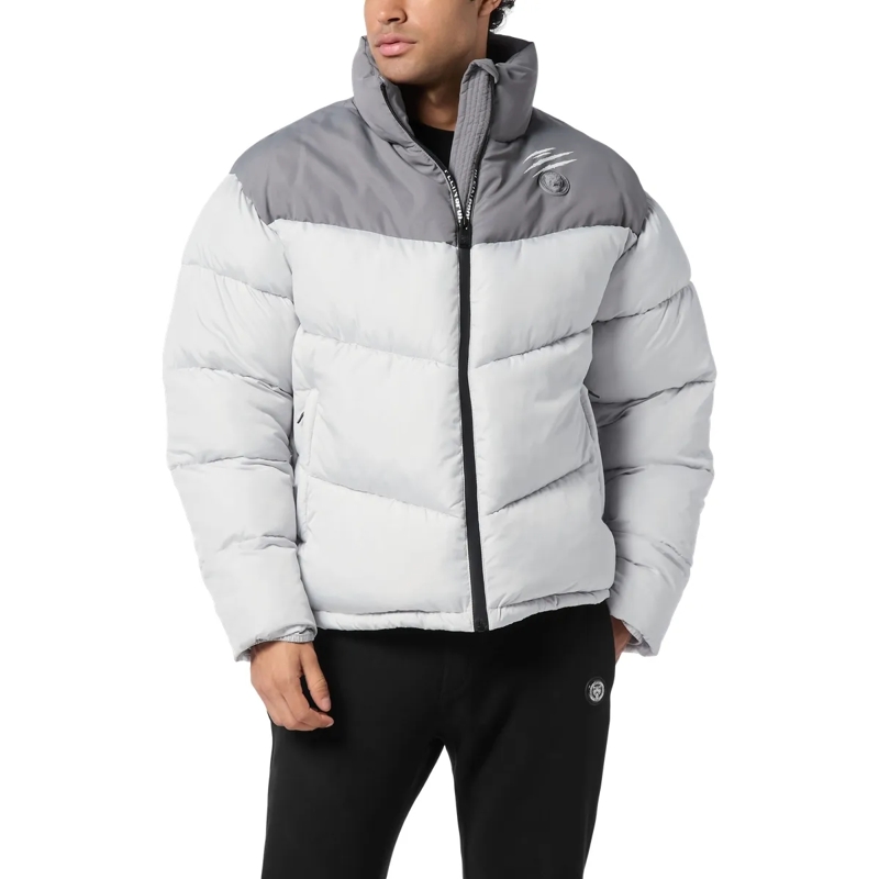 Plein Sport Lederjacke Jacke hell-grau(Image 3)