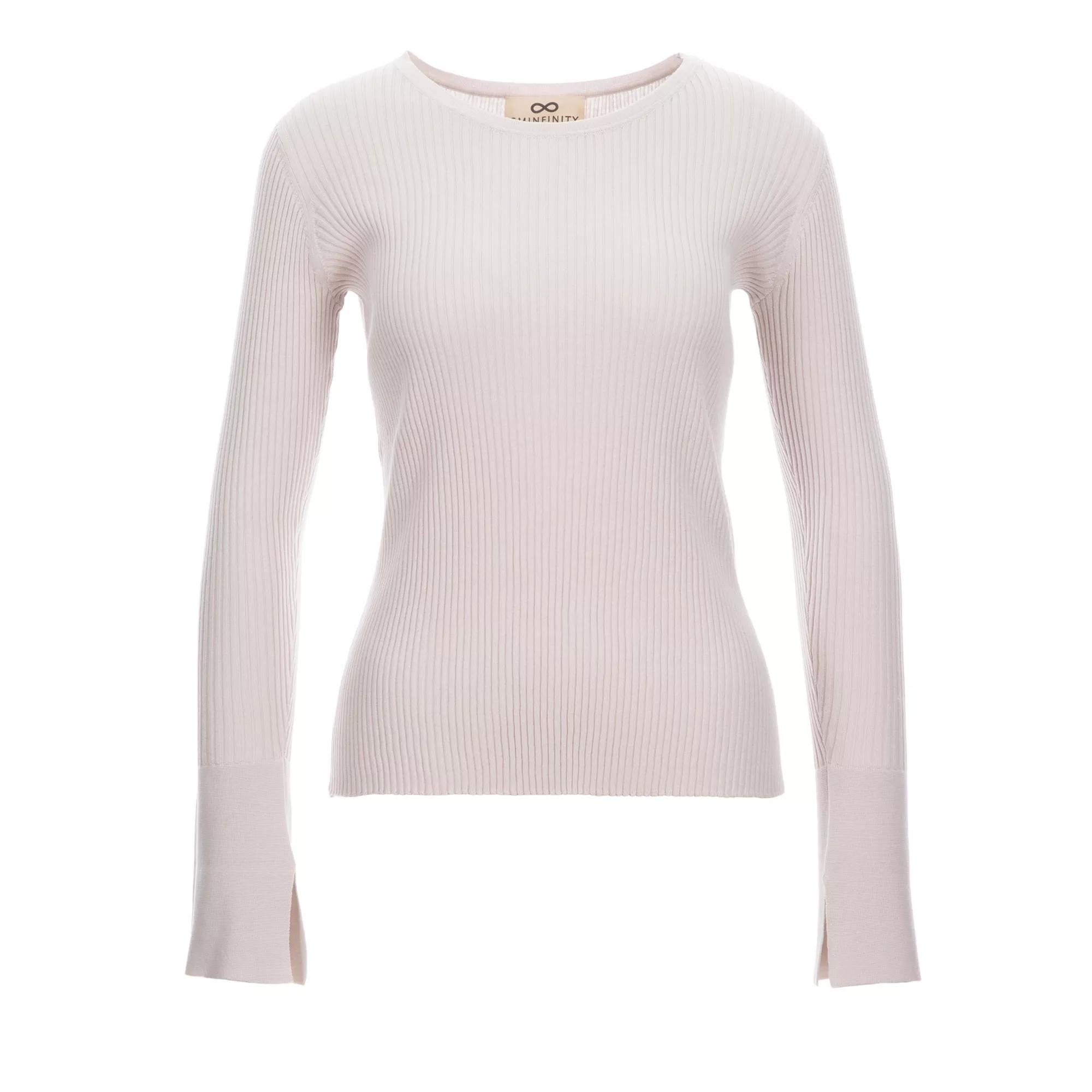 Sminfinity - SILKY RIB CREW JUMPER - Größe L - beige