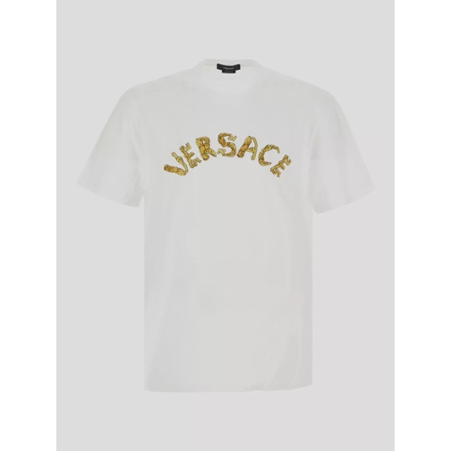 Versace  Logo Embroidery T-Shirt weiß (Image 3)