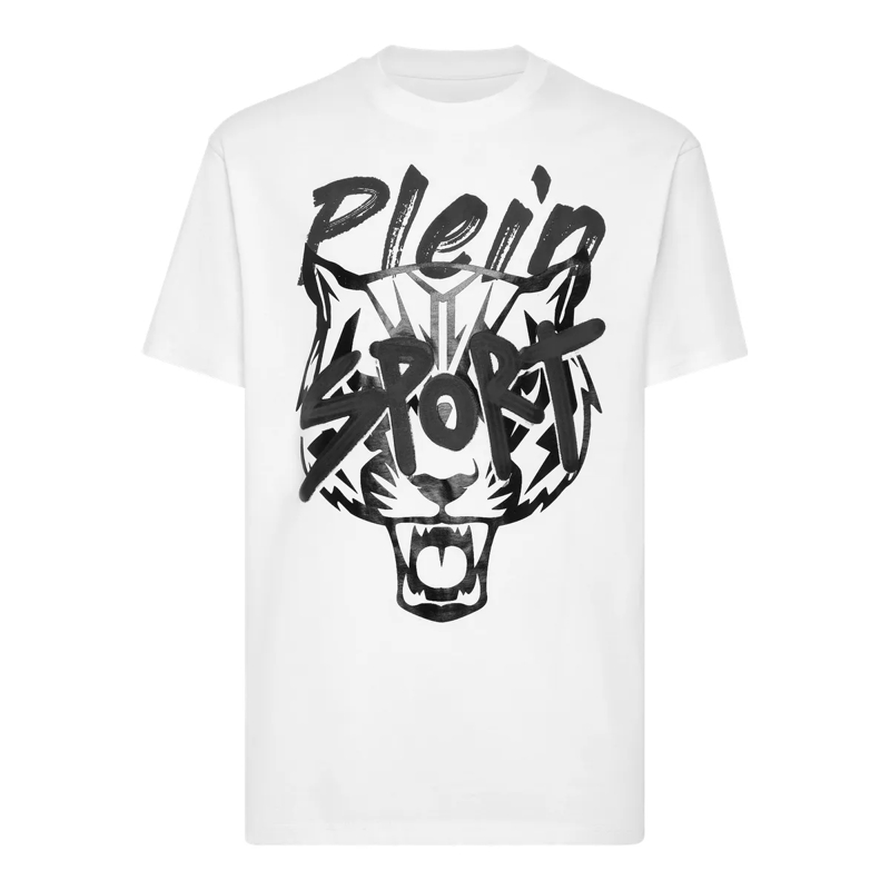 Plein Sport T-Shirt T-Shirt Tiger weiss