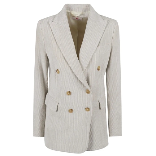 Rosso Puro Blazer Tailored Double-Breasted Jacket Neutrals