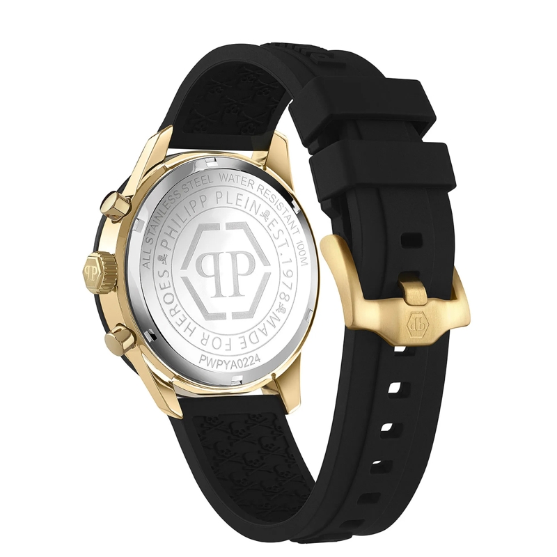 Philipp Plein Quarzuhr Analoge Quarzuhr Pleinmeter schwarz(Image 4)