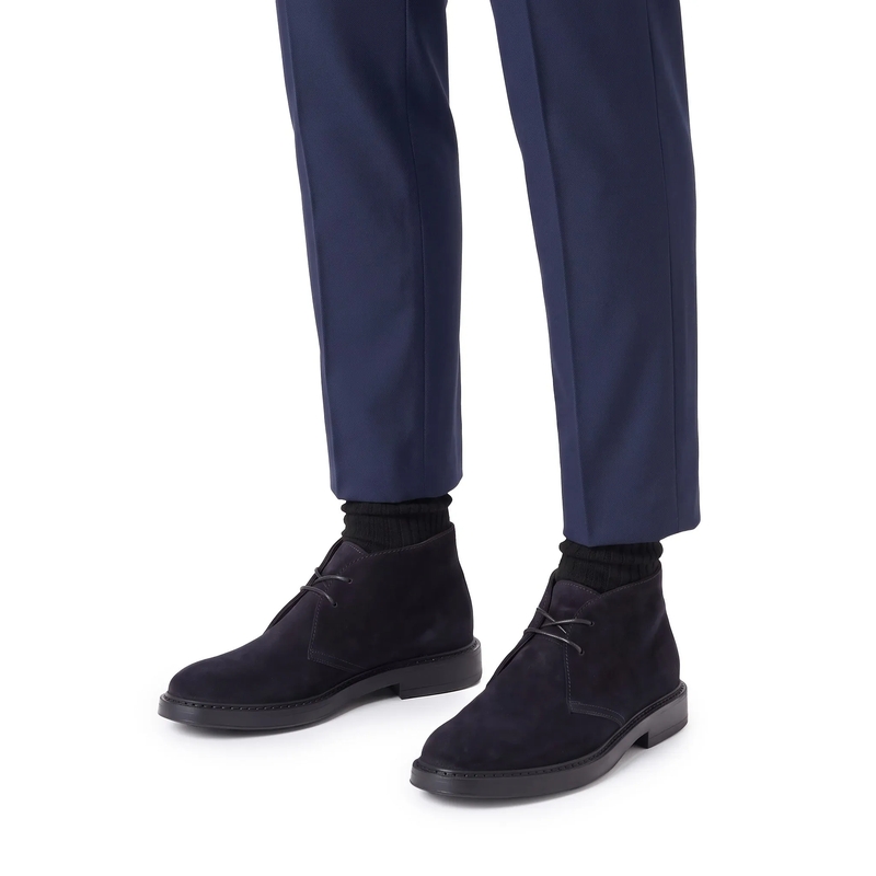 Doucal's Derbys Schnürschuh aus Leder dunkelblau(Image 2)