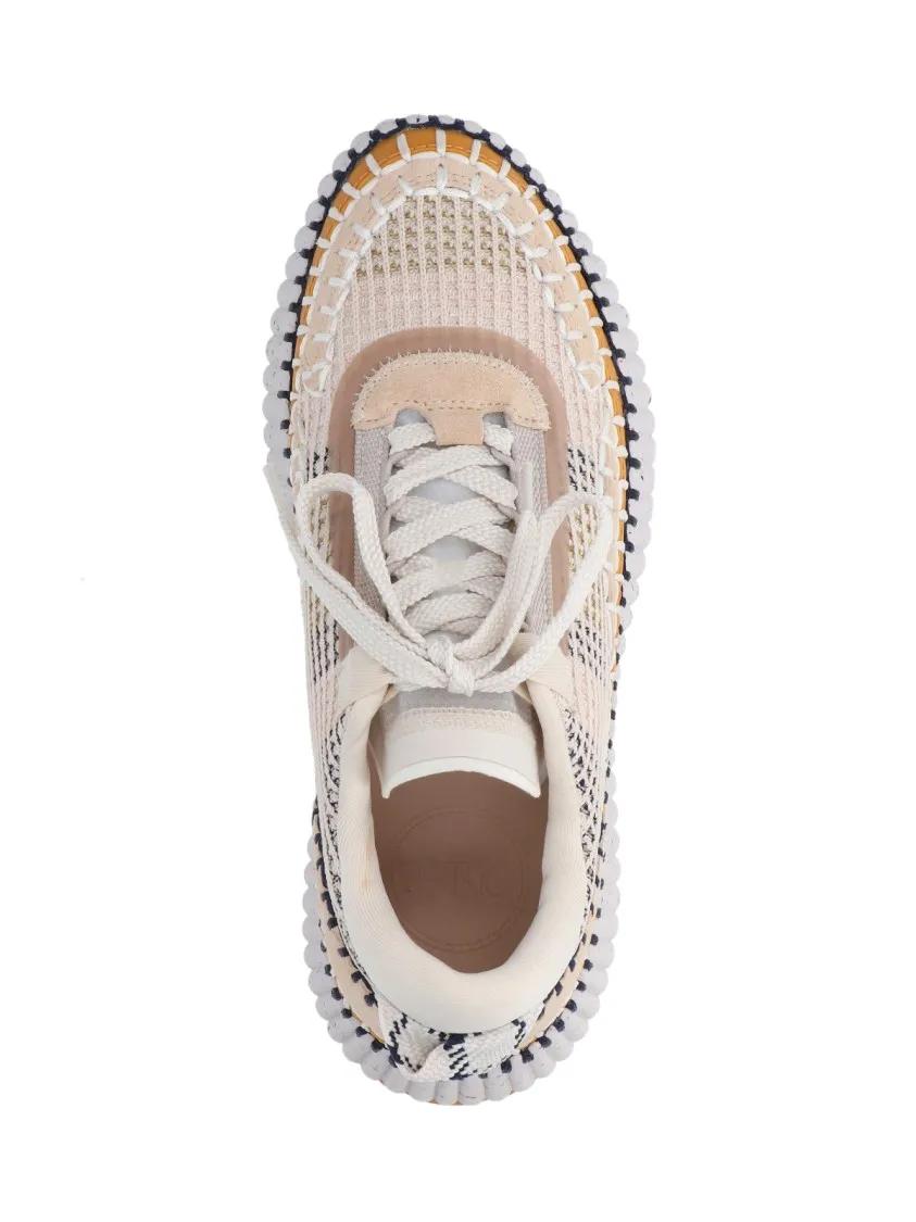 Thumbnail - Chloé Low-Top Sneaker - "Nama" Sneakers – Beige - Gr. 36 (EU) - in Beige - für Damen